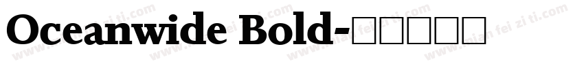 Oceanwide Bold字体转换